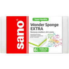 Sano Wonder Sponge extra Губка меламінова, багатофункціональна, 6 шт